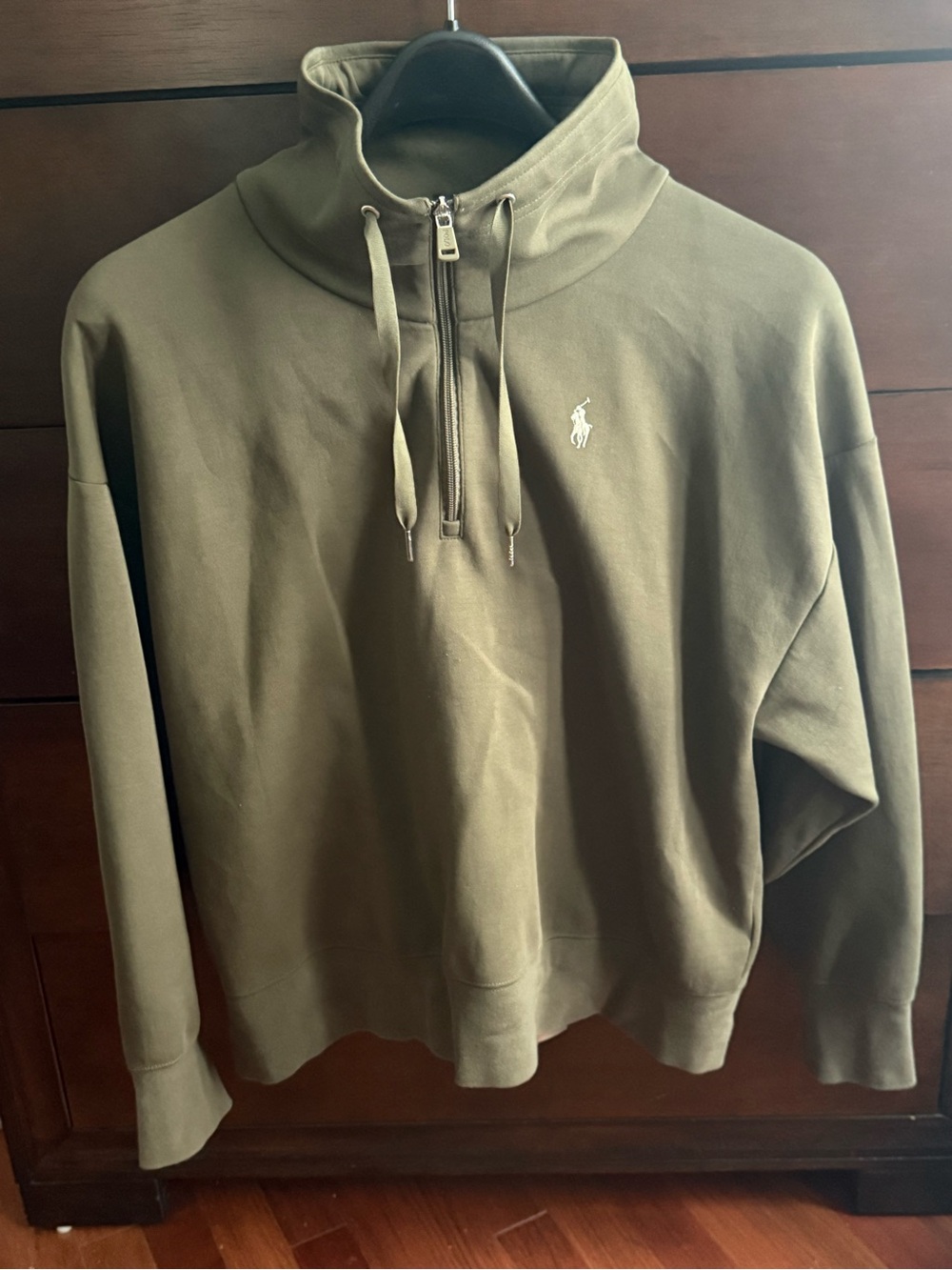 Polo by Ralph Lauren Olive Green Half-Zip Sweatshirt Pullover